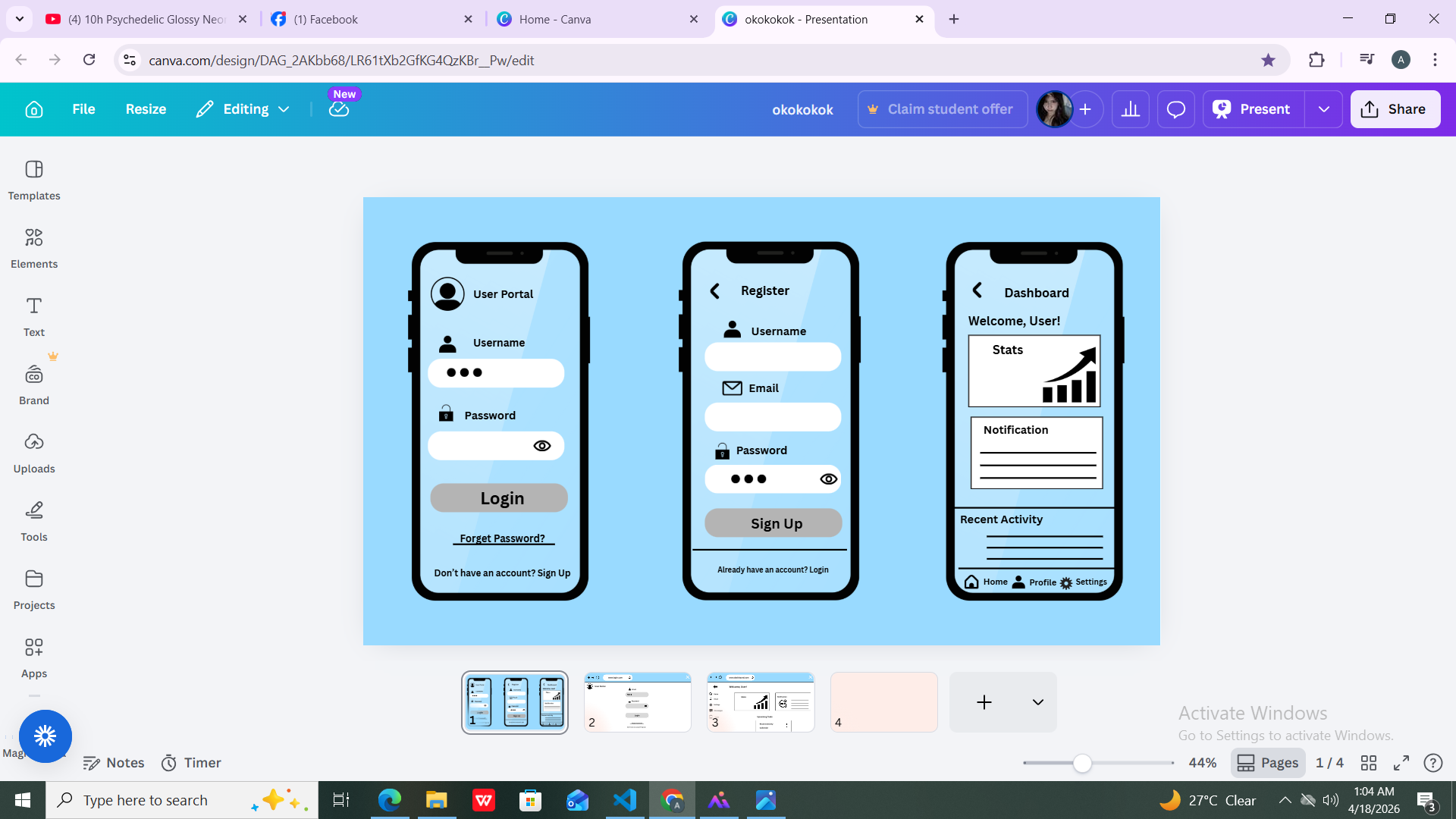 Wireframe Blueprint project screenshot